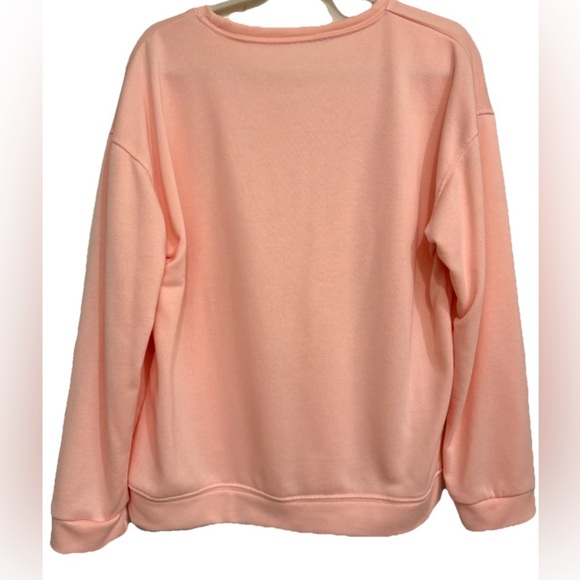 Silly Goose Graphic Crewneck Women’s Sweatshirt Pink Size Large Casual Pullover - Picture 5 of 8